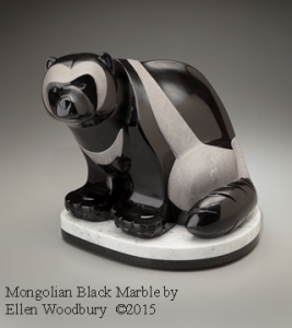 Mongolian Black marble by Ellen Woodbury